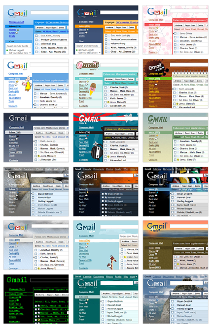 Temas de Gmail